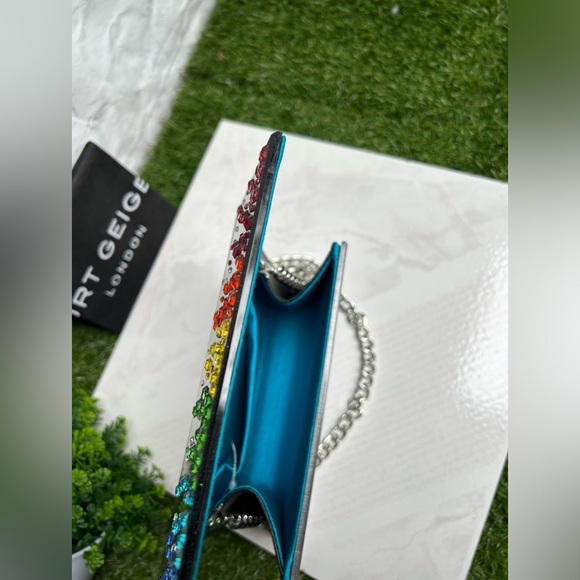 Crystal Embellished Party
Clutch/Color: Charcoal 
Kurt Geiger London
$120 NEW - Picture 14 of 16